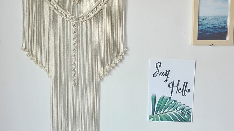 【凤栖】满月君—挂毯手工编织家居墙饰 波西米亚民族风壁挂