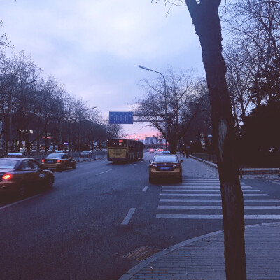 •Beijing 2017.3.11. Sunset on the way to home.