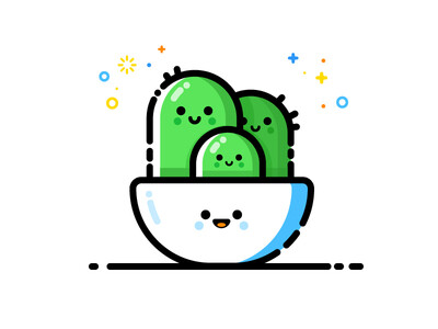 Cactus / 仙人掌 / icon / 小图案/ 趣味 /设计/dribbble