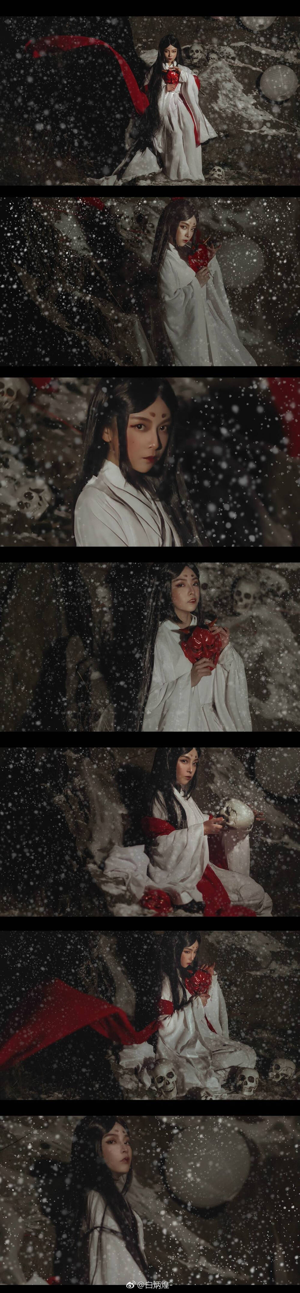 #杭州约拍##汉服摄影# 《山神志|陆·雪女》 古有一山，其名不可寻，上有一妖，盖因其骨如玉，其肤似雪，其貌甚娇，其身现天必降雪以示其威，故得名雪女。其岁已不可查，其踪亦不可寻矣。吾知其所以然，道听途说矣。 据一老妪言，雪女生为富商之女，家有良田多于九土之城郭。年有十八，于踏春之时，偶现一书生，雪女自此寄相思于其身。好景不长，书生不辞而别，雪女遍寻山林湖海，穷其一生，无有所得。 是日，雪女行至于此，终力竭，亡于山野之间。山中有灵，感其心所怨，心生凄凄，不忍其生无所得，死亦不忿，助其以成雪女，其志弑尽负心之人，呜呼哀哉。 出镜客人|@菁黛女王 摄影:@白炳煌- 出镜小哥|@之橪 抄送师傅|@疯子Charles 服装@芷兰汀传统汉服工作室 造型造型造型 是超牛的老王@大叔_正义的 #图禁商用