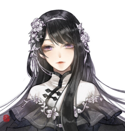 P站画师 冰绡 作品【侵删致歉】
雪河花萝