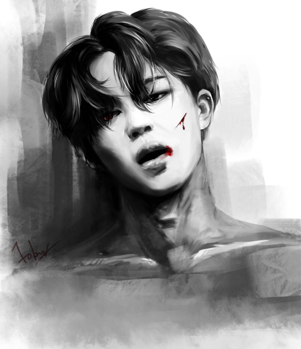 朴智旻 防弹少年团 jimin 饭绘 (cr.jo_joker)