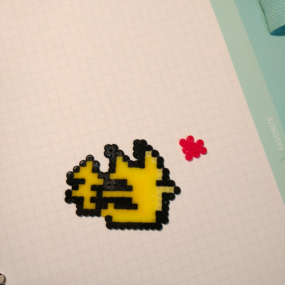 拼豆皮卡丘背影