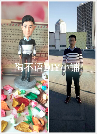 陶不语DIY小铺：软陶真人
可私人订制哦