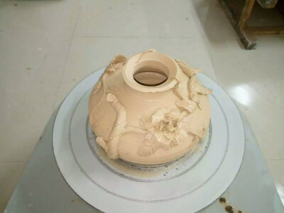 自己的陶艺作品