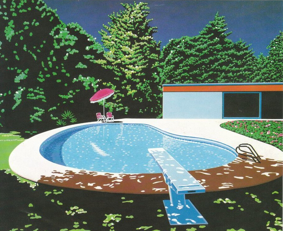 游泳池 ｜Hiroshi Nagai (永井博) ​​​​