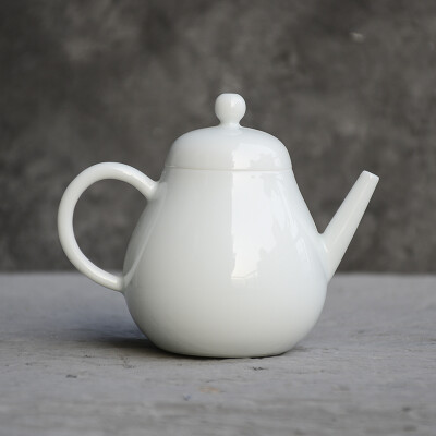 谈得来青白釉梨形茶壶功夫茶道具玉瓷手作仿古设计文人空间