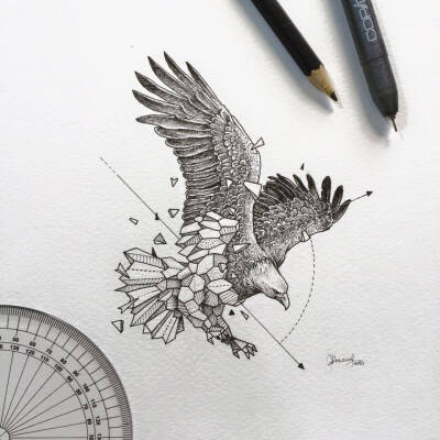 Kerby Rosanes，菲律宾插画师，现年23岁，作品大多仅用黑色墨水笔创作而成