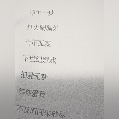 浮生一梦