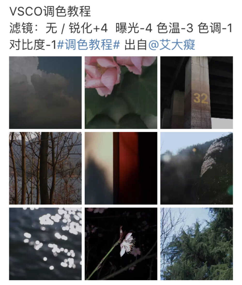 vsco 图片调色教程