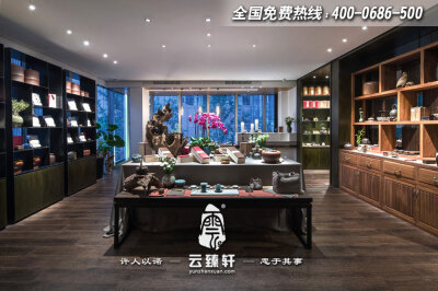 古朴安逸茶具店空间设计