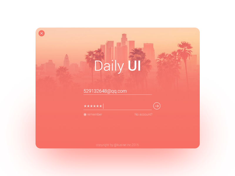 Daily UI #001 Sign In