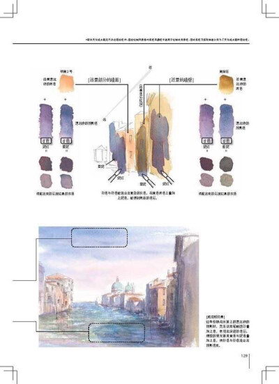 调色教程水彩水粉颜料