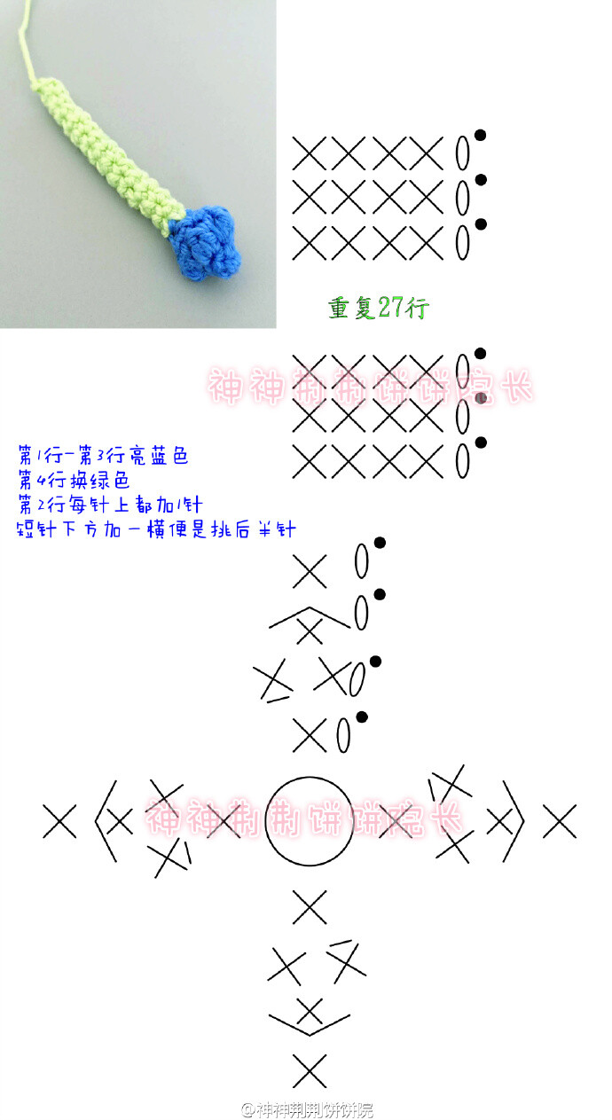 钩针风信子图解3
我现在只有俩个心愿
你在身边
在你身边