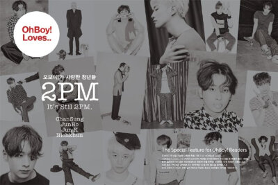 2PM是韩国JYP Entertainment于2008年推出的男子组合，六名成员包括Jun. K、Nichkhun、玉泽演、张佑荣、李俊昊、黄灿盛。