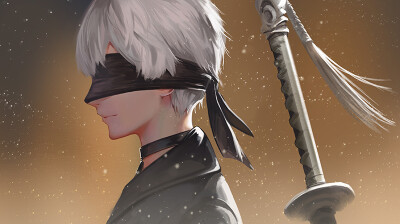 尼尔：机械纪元 NieR：Automata 9S 画师：GATORIX 本作品pixiv id=61952492