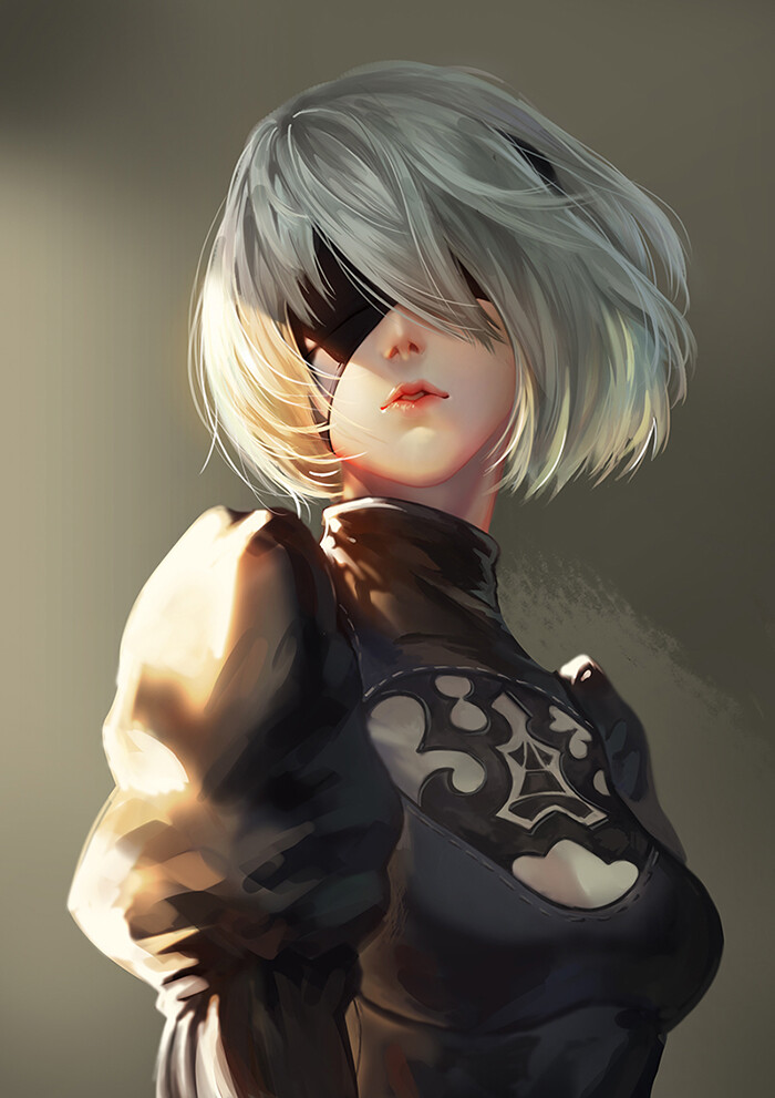 尼尔：机械纪元 NieR：Automata 画师：GATORIX 本作品pixiv id=61952333