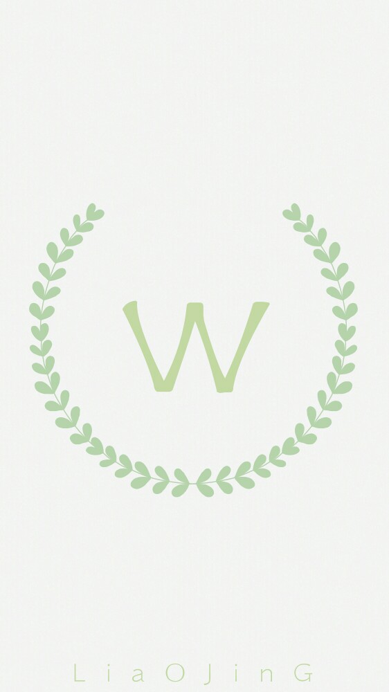 W，字母壁纸，原创壁纸，