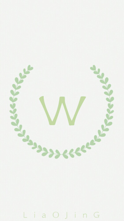 W，字母壁纸，原创壁纸，