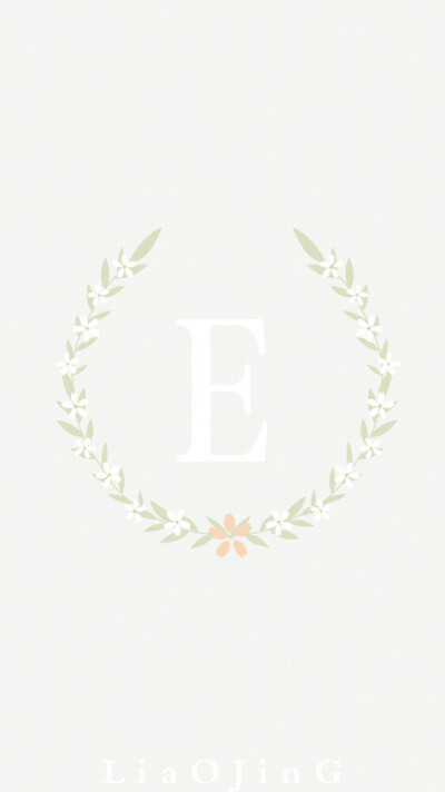 E，字母壁纸，原创壁纸，