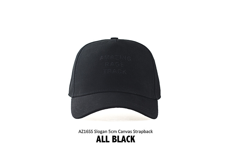 ArtistZoo All Black Classic Strapback 短檐 帆布款