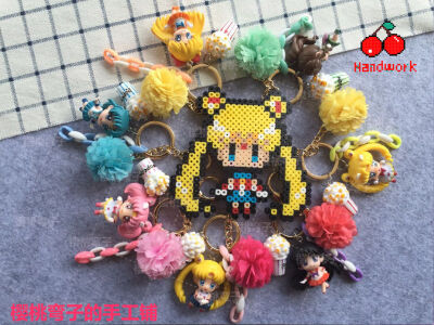 美少女战士钥匙扣，挂包扣。taobao:樱桃弯子手工铺 WX:CherryHandwork