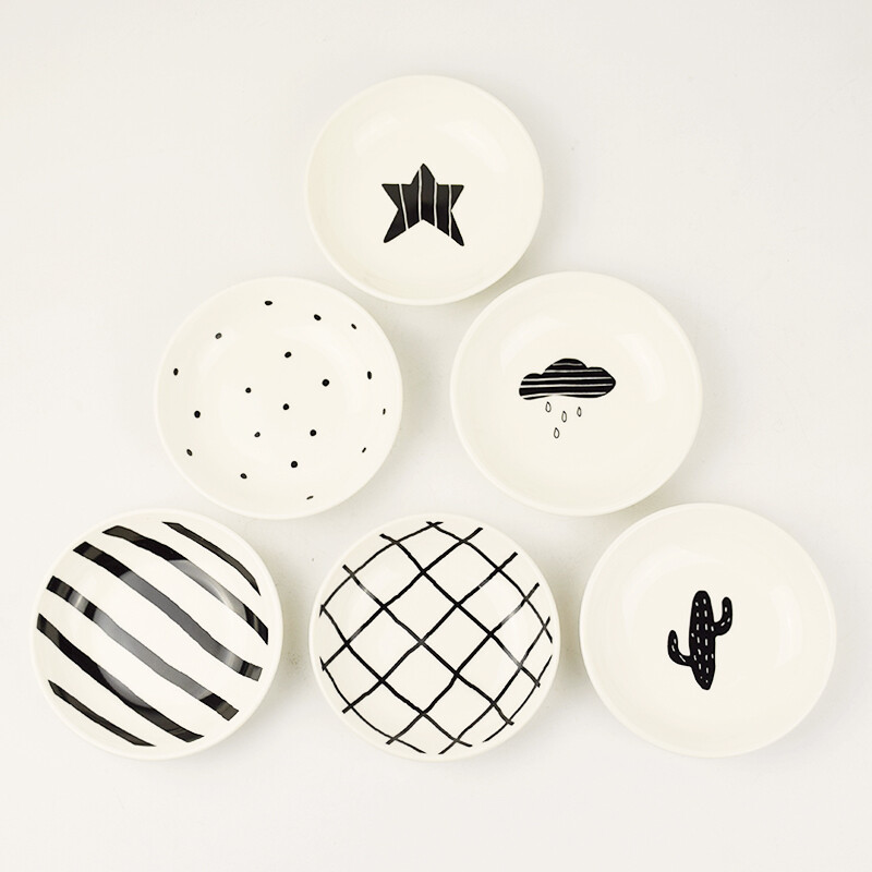 调味碟 陶瓷小碟子 创意家用酱料碟醋碟可爱小吃碟调料碟芥末碟