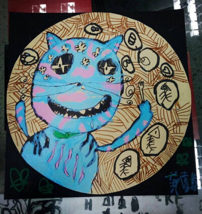 这样的线描有意思多了 大脸猫