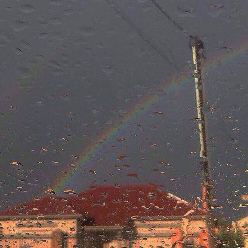 雨后 彩虹 背景图