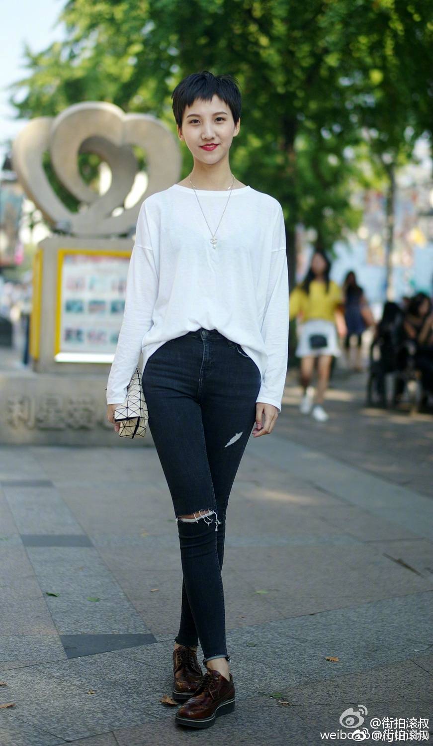 杭州街拍短发集锦