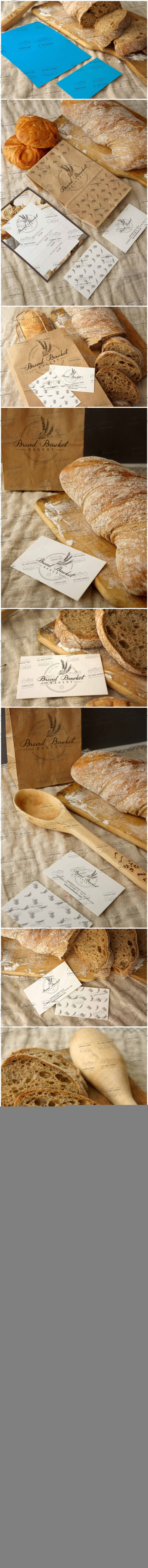 PS0012#咖啡餐厅面包品牌 VI效果图智能PSD图层设计素材 贴图样机
