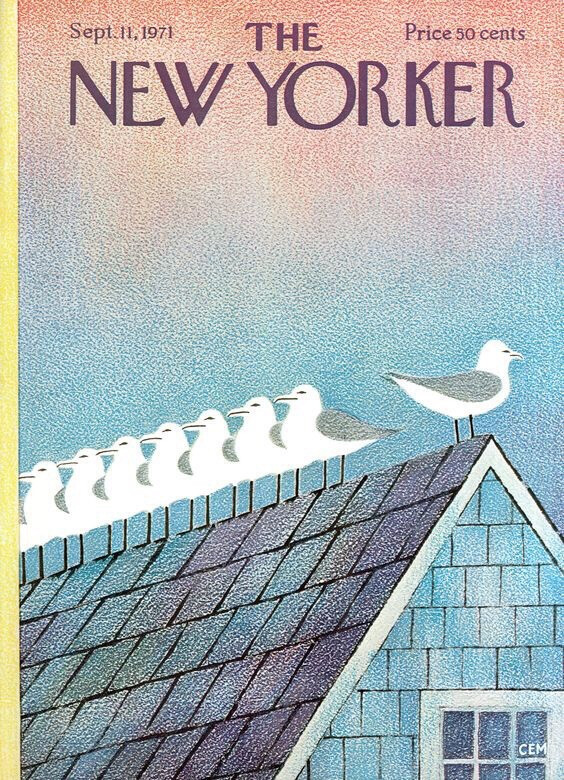 The New Yorker - Saturday, September 11, 1971 - Cover by : Charles E. Martin