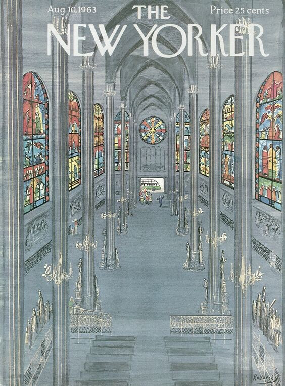 The New Yorker - Saturday, August 10, 1963 - Cover by : Anatol Kovarsky