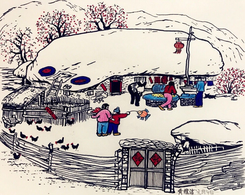 临摹——无处不春天