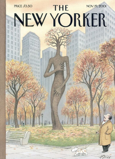 The New Yorker - Monday, November 19, 2001 - Cover “Exposed” by Harry Bliss