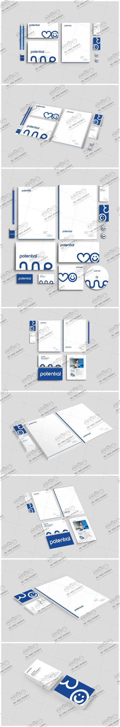 PS0033#商务时尚简约品牌 VI效果图智能PSD图层设计素材 贴图样机