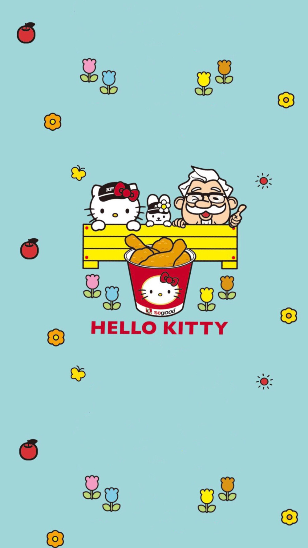 Hello kitty#卡通动漫#凯蒂猫#粉色#手机壁纸"εїз