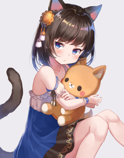 犬派の猫耳娘 画师：西沢5㍉ 本作品pixiv id=62033891