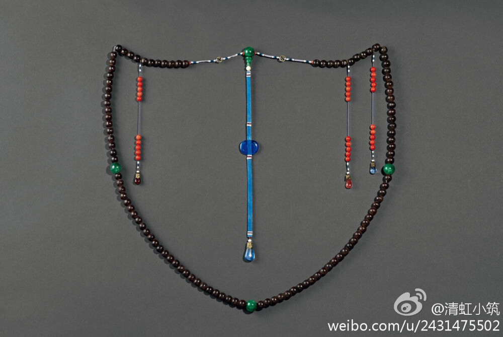 清乾隆两广总督进供沉香朝珠