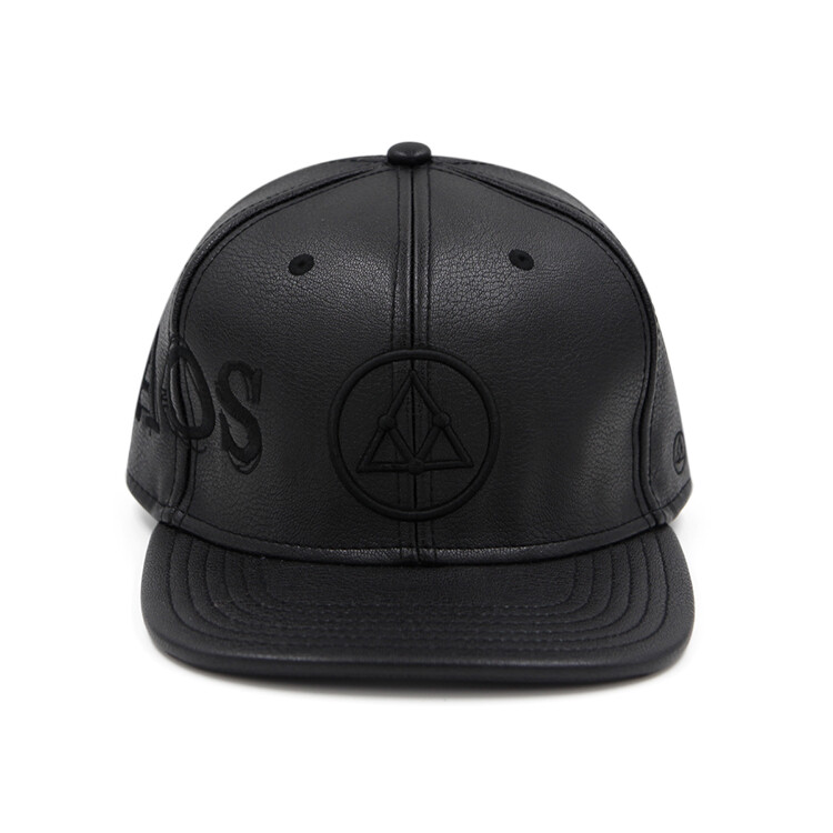 VEIL OG LOGO + CHAOS All Black 黑魂 Leather Snapback