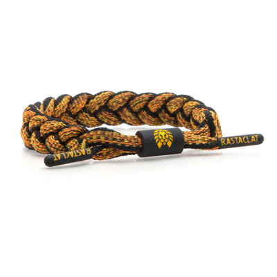 Rastaclat 美国鞋带手链 麻灰系列 RED VIPER 橙黑 经典