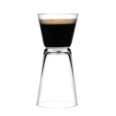 土耳其NUDE努德 esspreeso双口杯 创意咖啡杯 水晶玻璃 两只装
