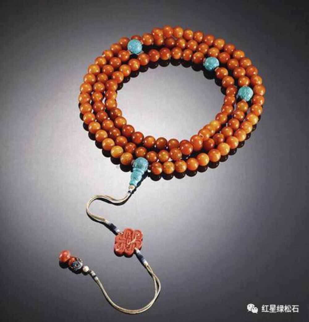 清 蜜蜡108子数珠