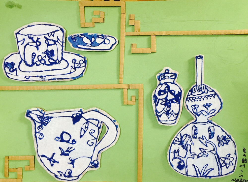 武汉小汤圆画馆《青花瓷瓶》