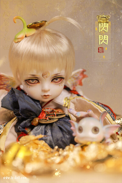 龙魂人形社 限量 BJD SD 娃娃 动漫 玩具 人偶手办 上古系列 巨婴金蟾-闪闪