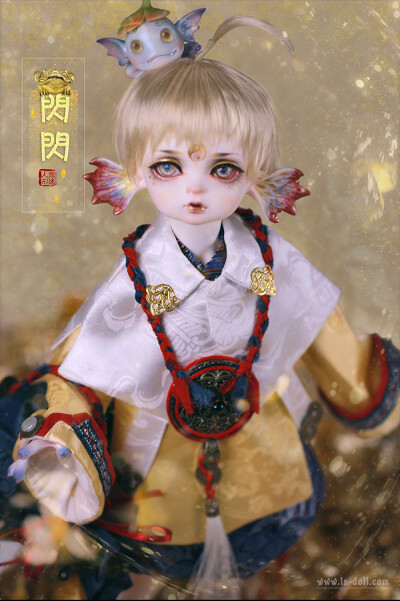 龙魂人形社 限量 BJD SD 娃娃 动漫 玩具 人偶手办 上古系列 巨婴金蟾-闪闪 