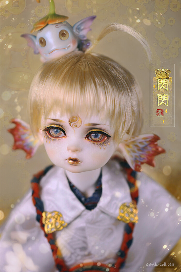 龙魂人形社 限量 BJD SD 娃娃 动漫 玩具 人偶手办 上古系列 巨婴金蟾-闪闪