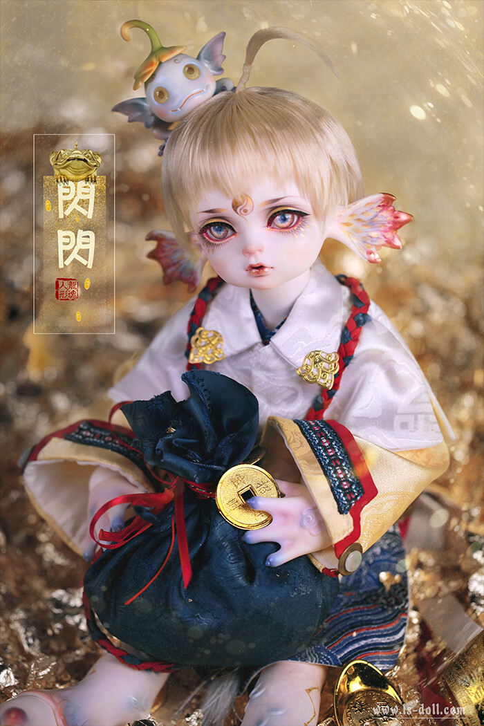 龙魂人形社 限量 BJD SD 娃娃 动漫 玩具 人偶手办 上古系列 巨婴金蟾-闪闪