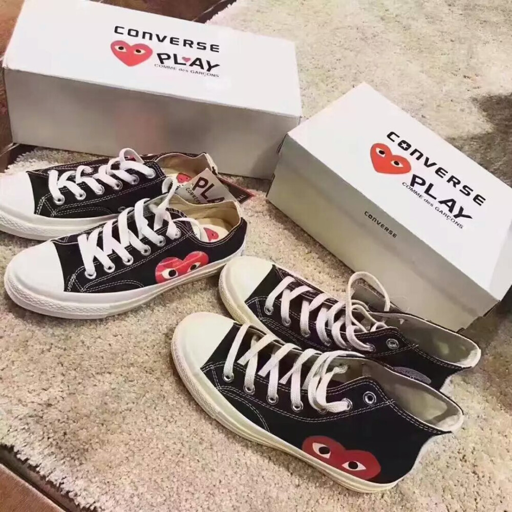 CDG PLAY x Converse 1970s 川久保玲匡威联名
Size:35-44