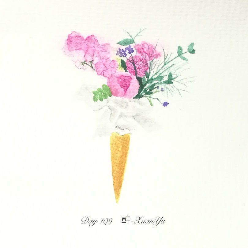 #每天送你一束花#【Flower Diary】Day 109｜冰淇淋花束 ​​​